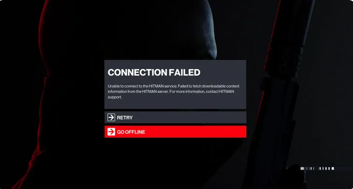 hitman 3 connection failed error.png